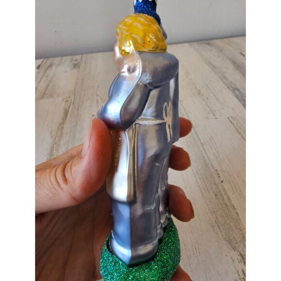 Patricia breen just married couple ornament wedding flowers Xmas tree glitter - Picture 5 of 8